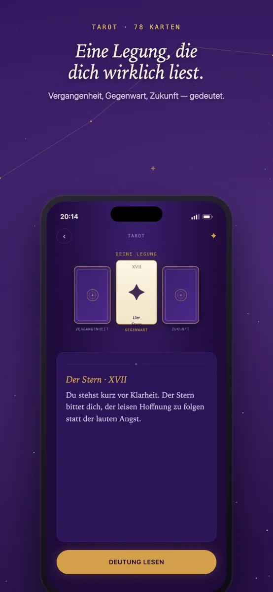 Bako: Tarot-Legung mit drei Karten