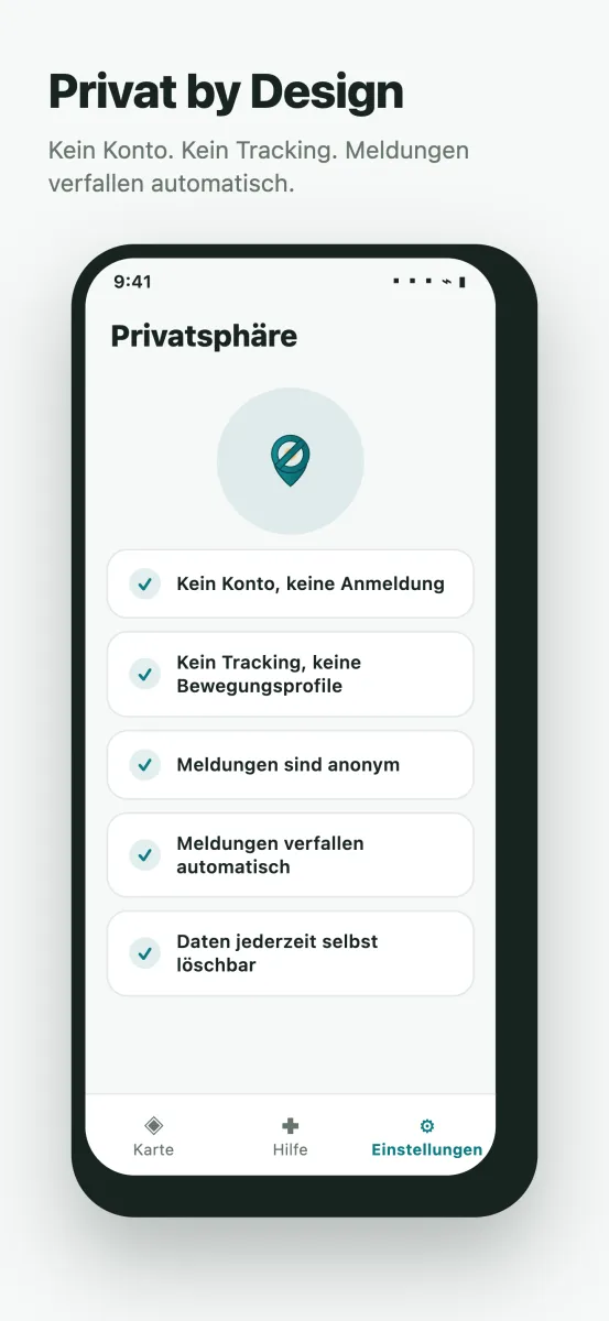 NoGo: Privatsphäre-Einstellungen